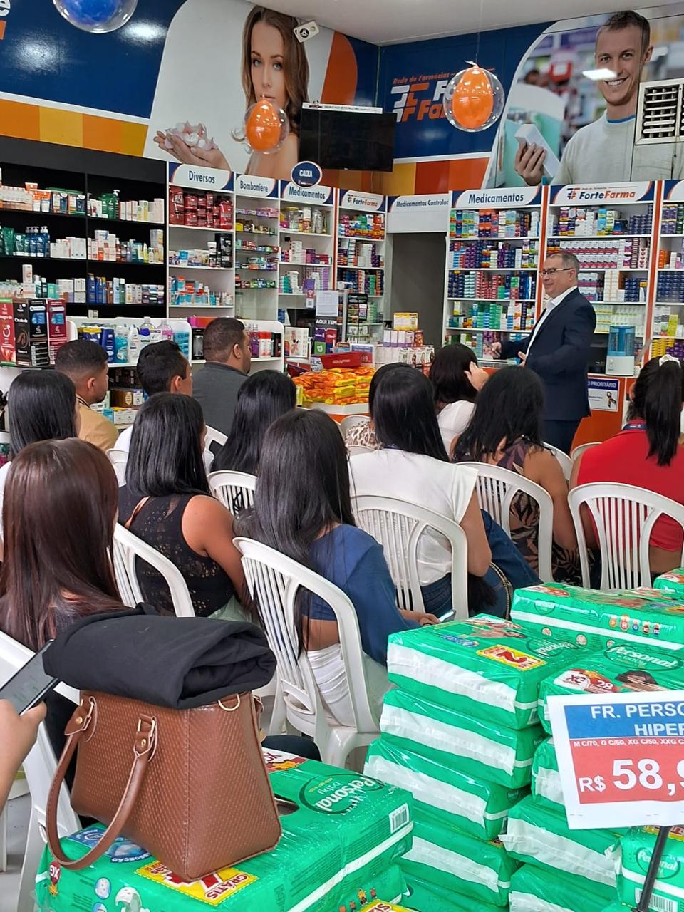 Equipe em treinamento